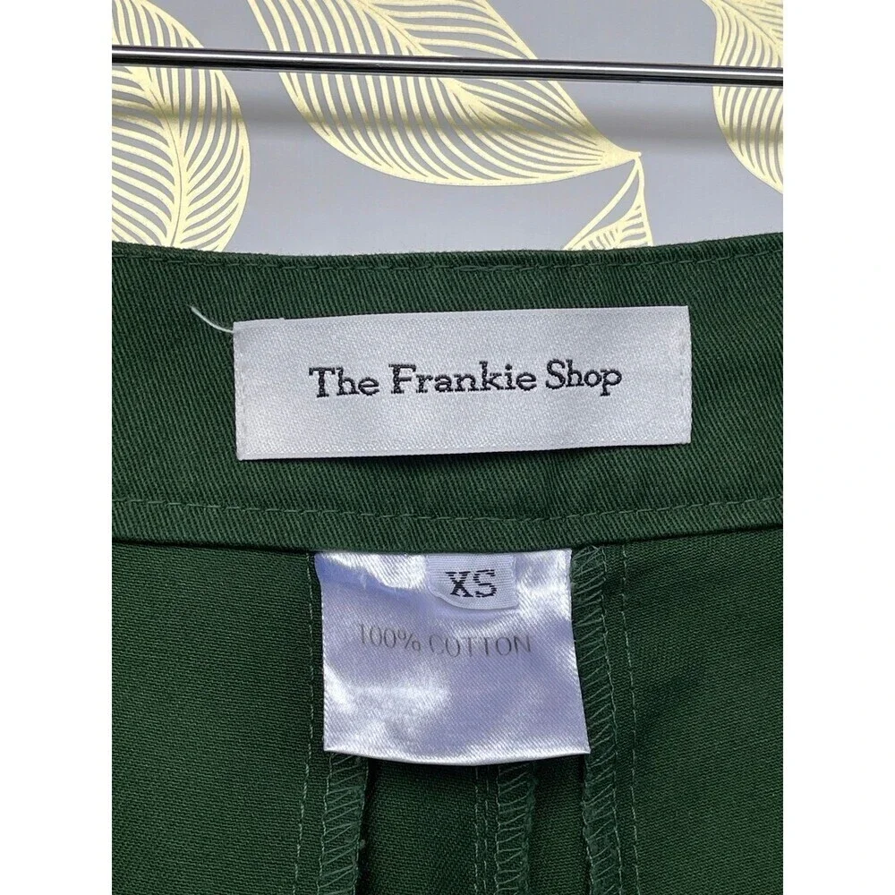 The Frankie Shop Green Cargo Pants | XS 100% Cotton Utilitarian Trousers